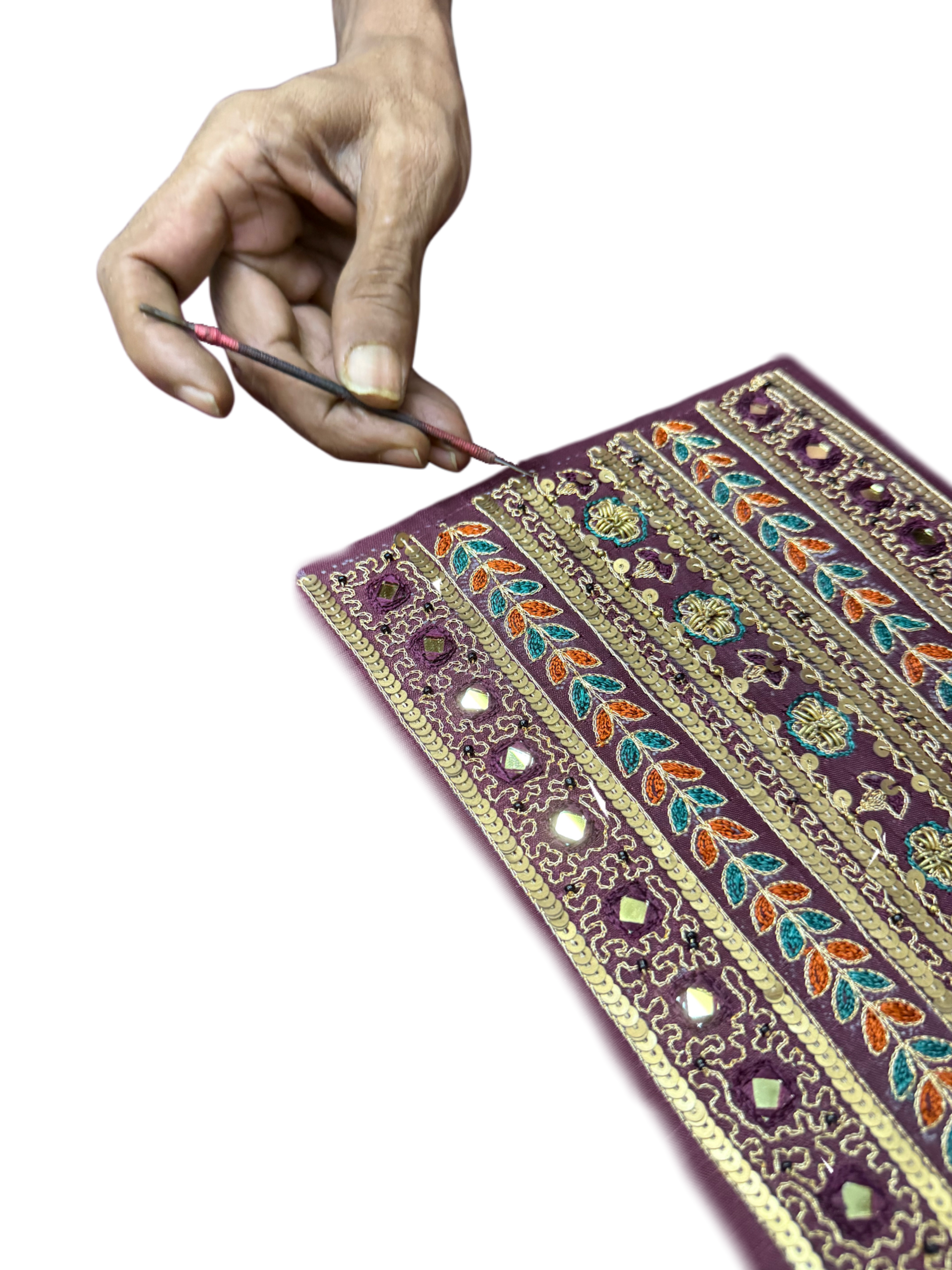 Hand Embroidered Indian Clothing